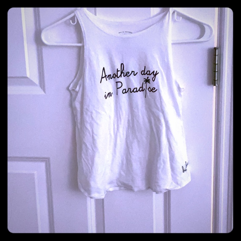 Another day in paradise tank top